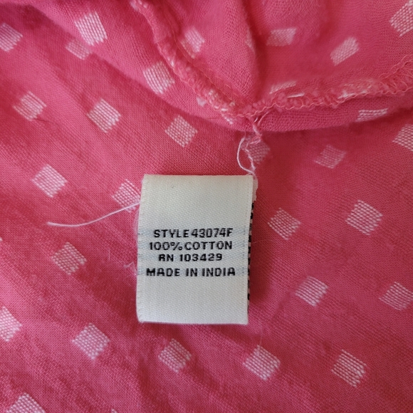 Caffe Marrakesh Sleeveless Melon Button Front Top Women's Small- Summer - Picture 5 of 6